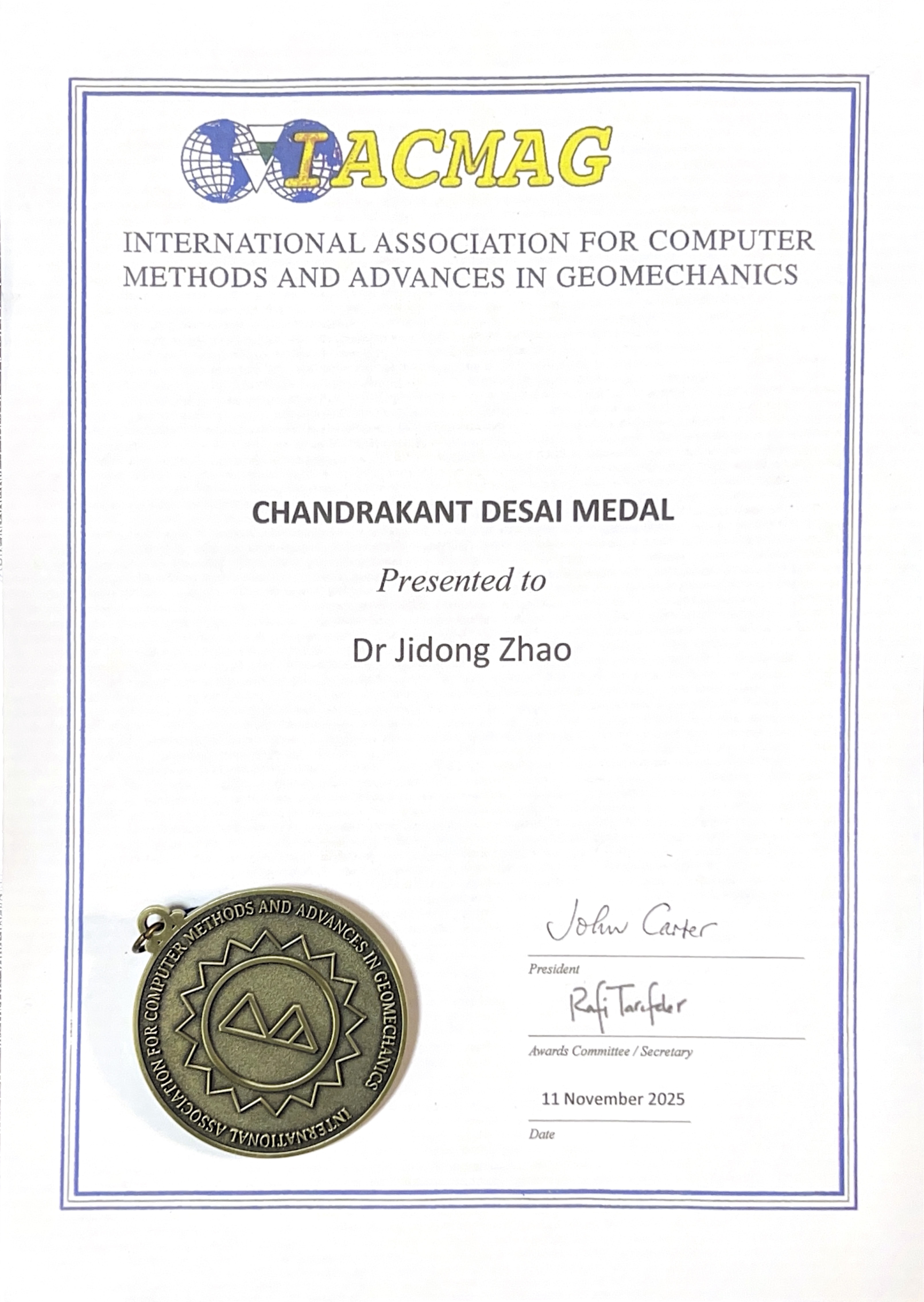Desai Medal